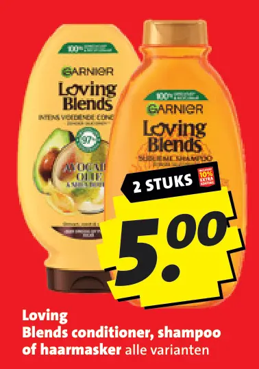 Aanbieding: Loving Blends conditioner, shampoo of haarmas