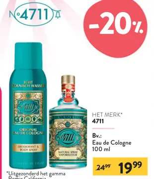Aanbieding: 4711 Eau de Cologne