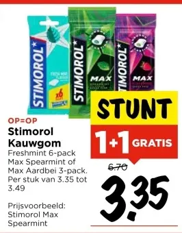Aanbieding: Stimorol Kauwgom