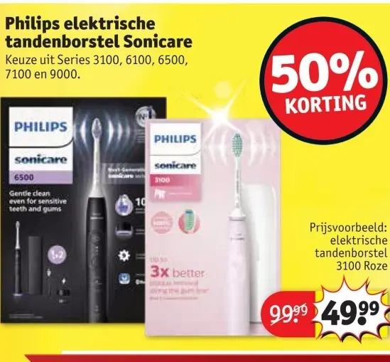 Promotie: elektrische tandenborstel Sonicare