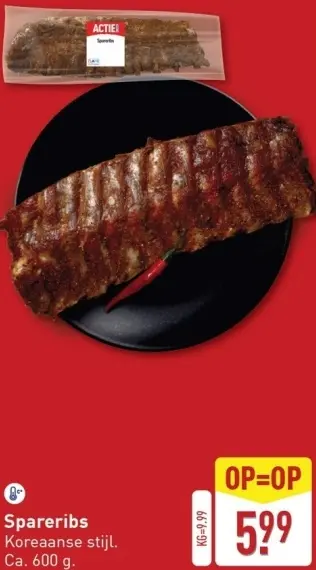 Aanbieding: Spareribs