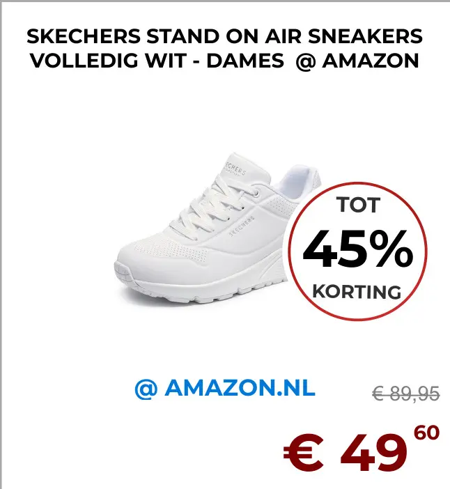 Aanbieding: Stand on air sneakers volledig wit - dames