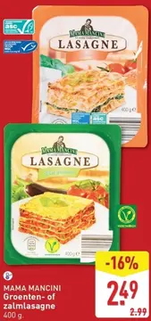 Aanbieding: Groenten- of zalmlasagne