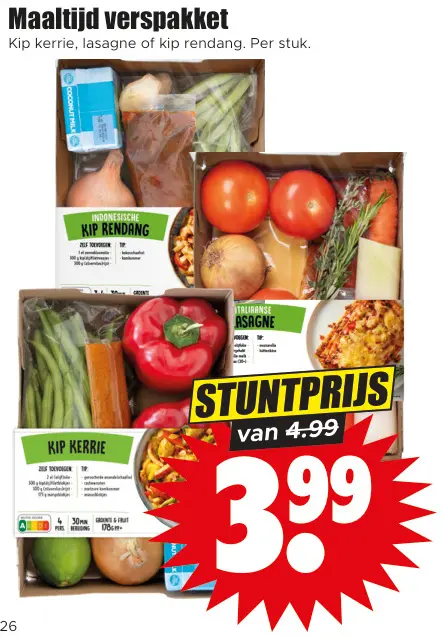 Aanbieding: Maaltijd verspakket