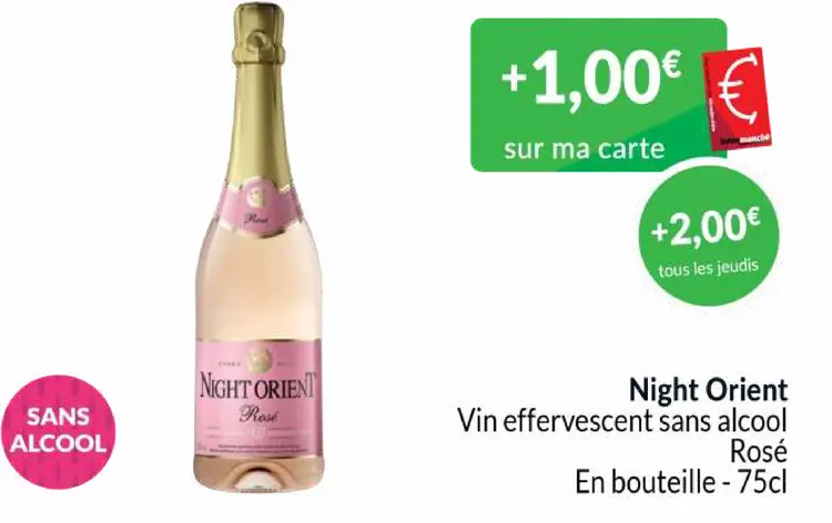 Offre: Vin effervescent sans alcool Rosé