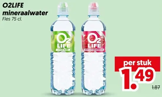 Aanbieding: O2LIFE mineraalwater