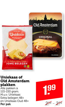 Aanbieding: Uniekaas of Old Amsterdam plakken