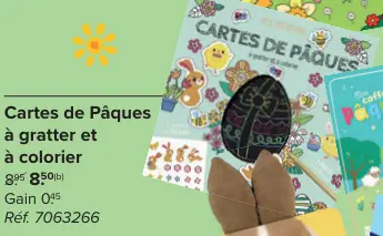 Offre: Cartes de Pâques à gratter et à colorier