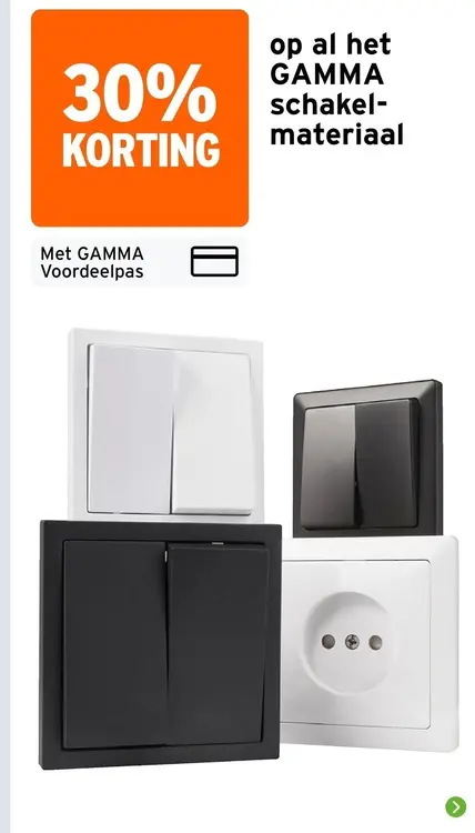Aanbieding: GAMMA schakelmateriaal