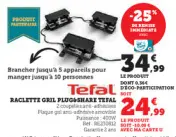 Offre: Raclette gril plug&share