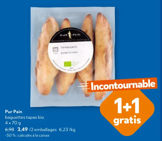 Offre: Baguettes tapas bio