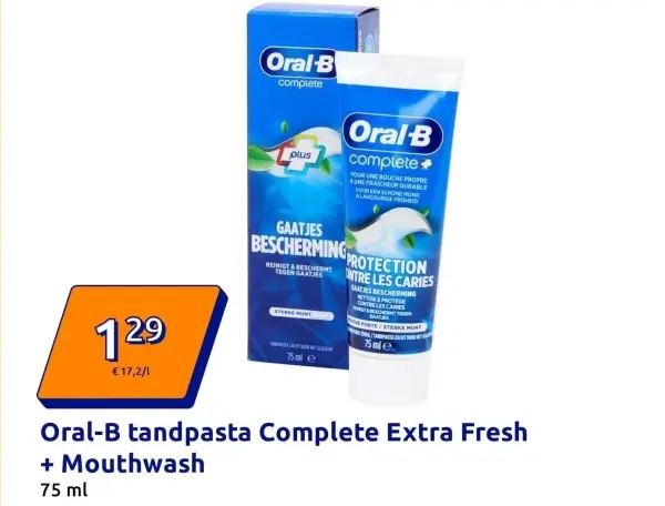 Aanbieding: tandpasta Complete Extra Fresh