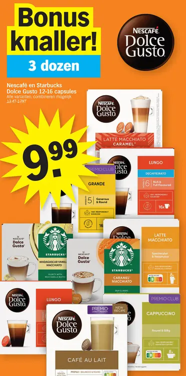 Promotie: Nescafé en Starbucks Dolce Gusto