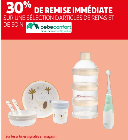 Offre: Articles de repas et de soin