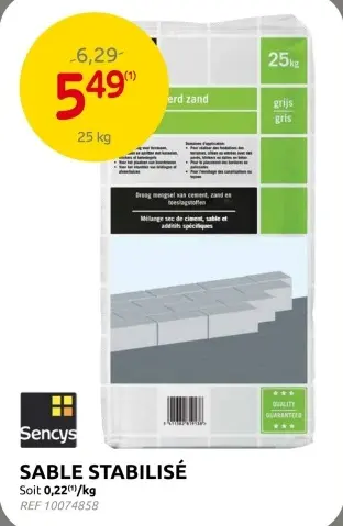 Offre: Sable stabilisé
