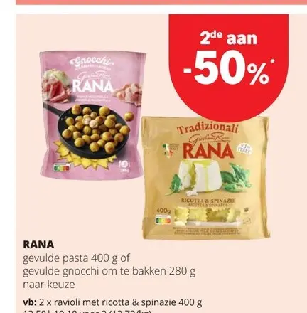 Promotie: Gevulde pasta of gevulde gnocchi om te bakken