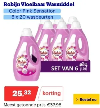 Aanbieding: Robijn Vloeibaar Wasmiddel