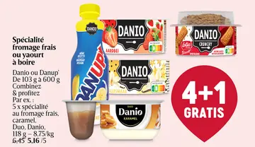 Offre: Spécialité fromage frais ou yaourt à boire