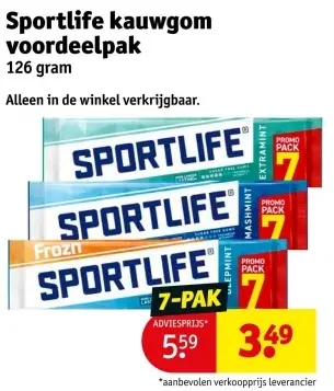 Aanbieding: Kauwgom voordeelpak