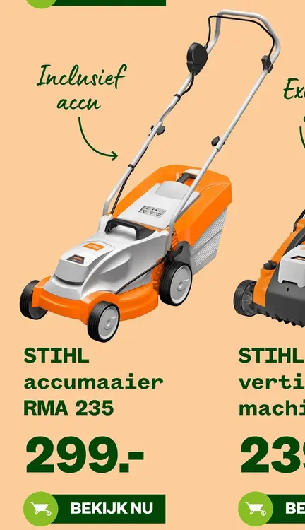 Aanbieding: STIHL accumaaier RMA 235