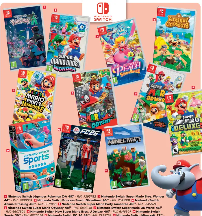 Offre: Nintendo Switch Légendes Pokémon Z-A