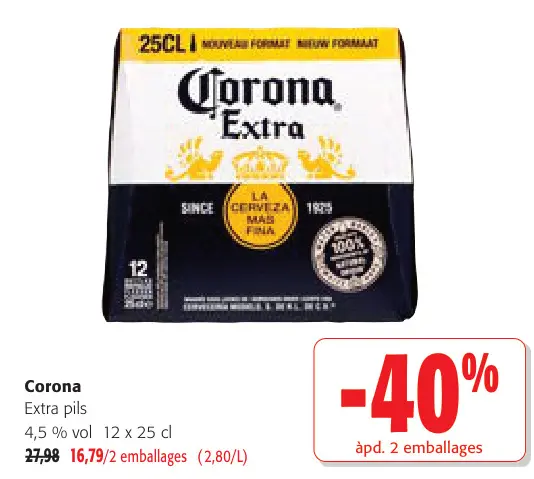 Offre: Corona Extra pils