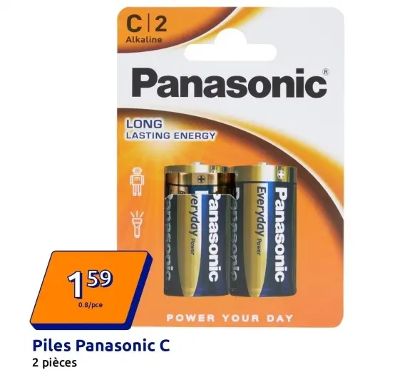 Offre: Piles Panasonic C