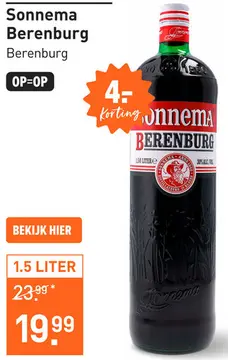 Aanbieding: Sonnema Berenburg 150CL