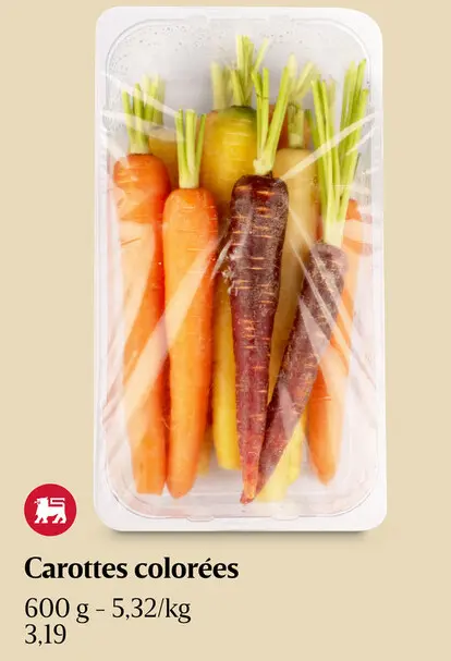 Offre: Carottes colorées