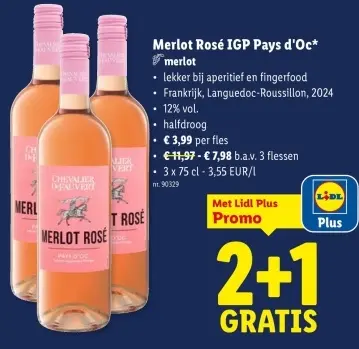 Promotie: Merlot Rosé IGP Pays d'Oc