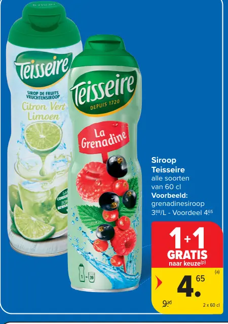Promotie: Siroop Teisseire