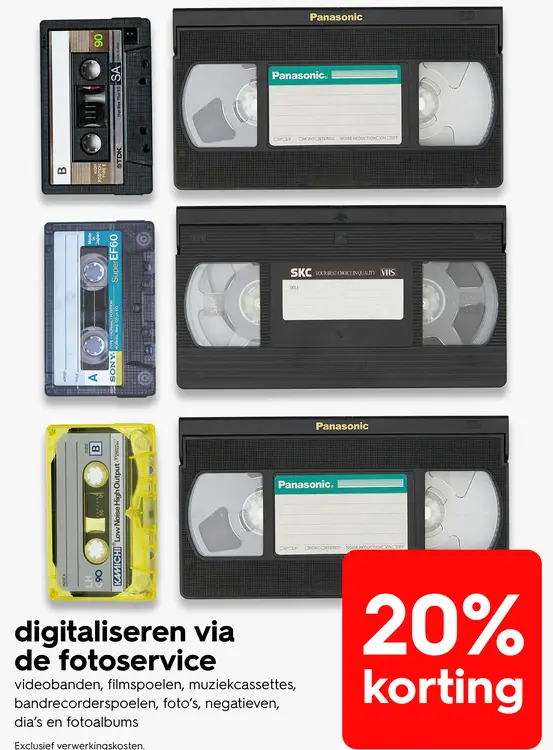 Promotie: digitaliseren via de fotoservice