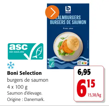 Offre: Burgers de saumon