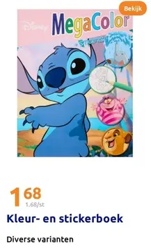 Aanbieding: Kleur- en stickerboek