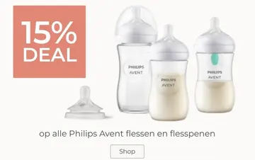 Aanbieding: Philips Avent flessen en flesspenen