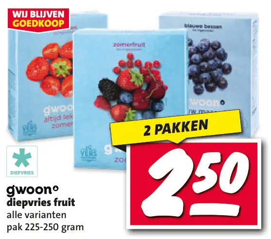 Aanbieding: Diepvries fruit
