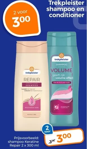 Aanbieding: Trekpleister shampoo en conditioner