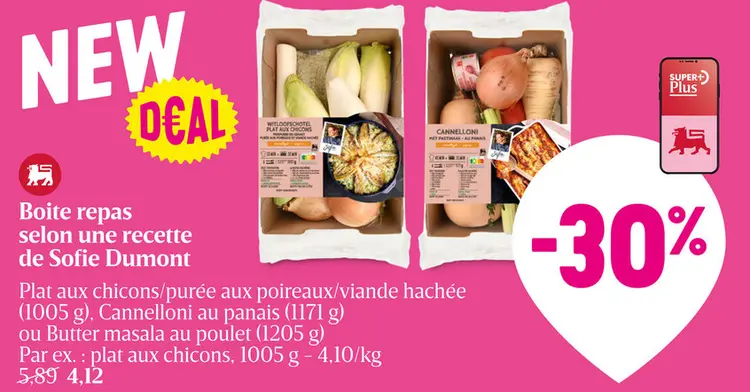 Offre: Boite repas selon une recette de Sofie Dumont