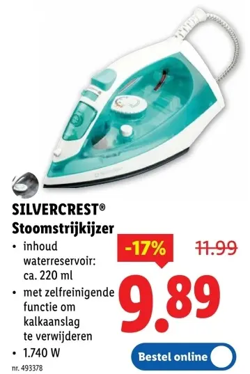 Promotie: Stoomstrijkijzer