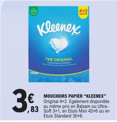 Offre: Mouchoirs papier