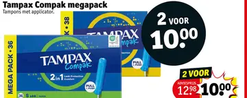 Aanbieding: Tampax Compak megapack