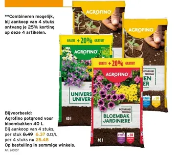 Aanbieding: Agrofino potgrond