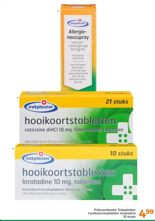 Aanbieding: Trekpleister hooikoortstabletten loratadine