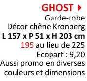 Offre: Garde-robe Ghost 157cm