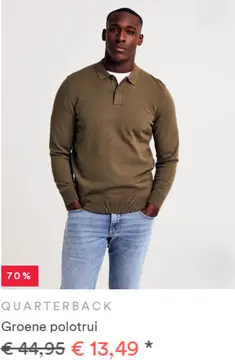 Aanbieding: Groene polotrui