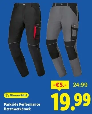 Aanbieding: Parkside Performance Herenwerkbroek