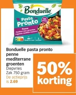 Aanbieding: pasta pronto penne mediterrane groenten