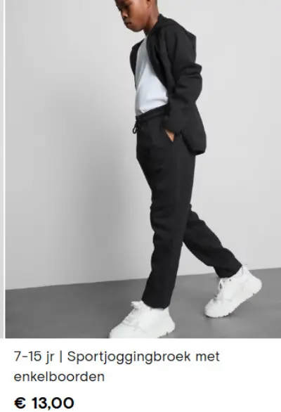 Aanbieding: Sportjoggingbroek met enkelboorden