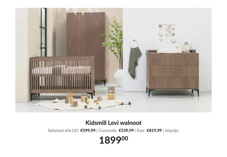Aanbieding: Kidsmill Levi walnoot