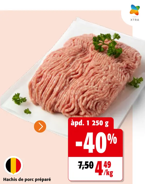Offre: Hachis de porc préparé
